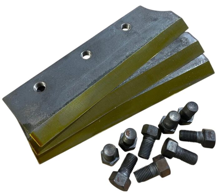 KIT FACA + PARAFUSO P/ ENSILADEIRA NOGUEIRA EN9/6400 METAL/SOLDADA - Imagem 1