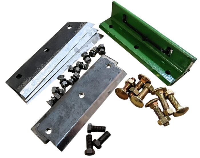 KIT FACA + CONTRA FACA + SUPORTE E PARAFUSO P/ PICADEIRA PINHEIRO PP47 - Imagem 1